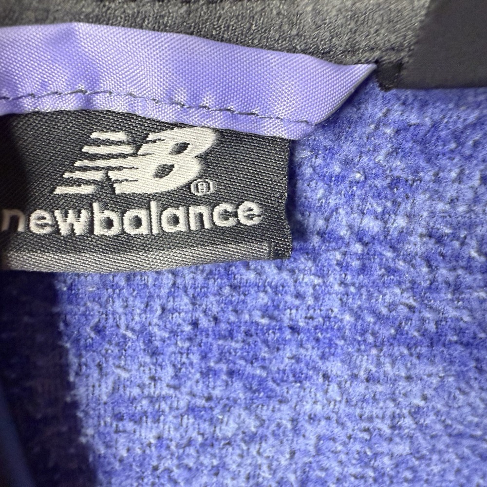 New Balance Womens S Full Zip Hooded Jacket Blue - Picture 6 of 7